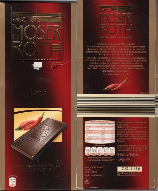 Moser Roth duze pion 3 Chili 137 kcal