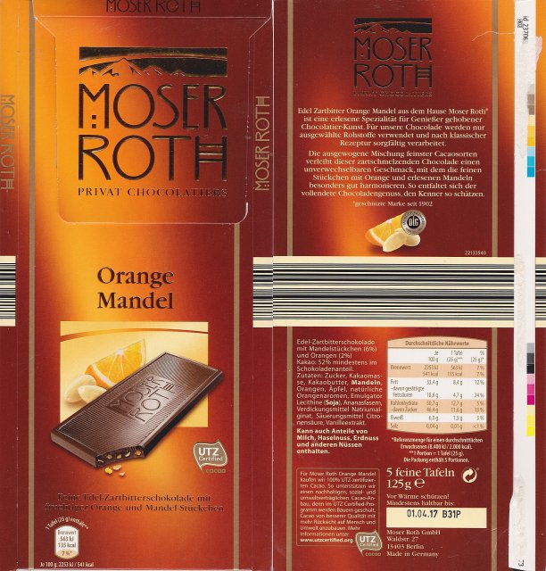 Moser Roth duze pion 3 orange mandel 135kcal UTZ