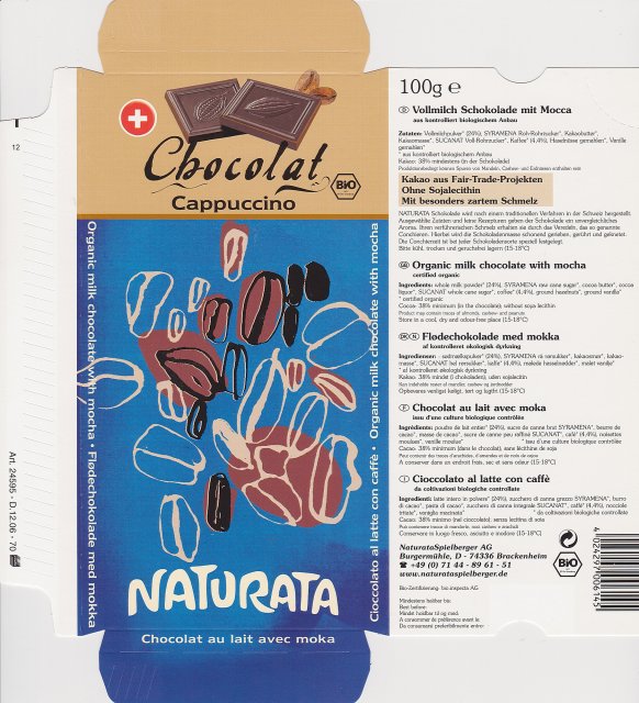 Naturata 1 Chocolat Cappucino