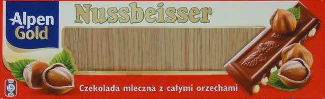Nussbeisser duze Alpen Gold czekolada mleczna z calymi orzechami_cr