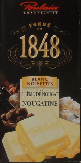 Poulain 1848 blanc noisettes a la creme de nougat_cr