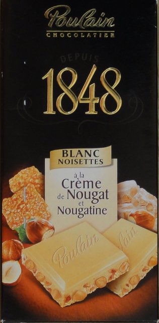 Poulain 1848 blanc noisettes a la creme nougat_cr