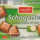 Schogetten Mauxion male 1 Milk chocolate with hazelnuts Melk