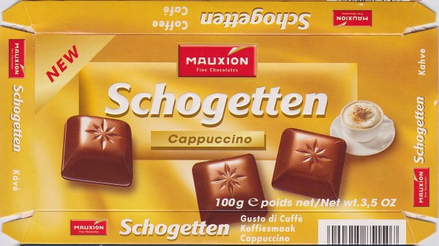 Schogetten Mauxion male 2 Cappuccino New