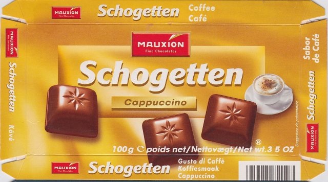 Schogetten Mauxion male 3 Cappuccino