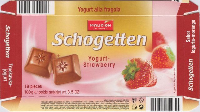 Schogetten Mauxion male 4 Yogurt-Strawberry