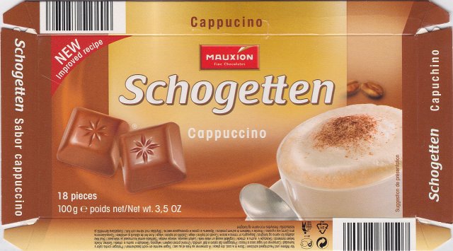 Schogetten Mauxion male 5 Cappuccino New improved recipe