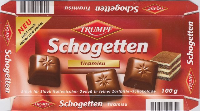 Schogetten Trumpf male 11 Tiramisu Neu jetzt noch feiner und zarter