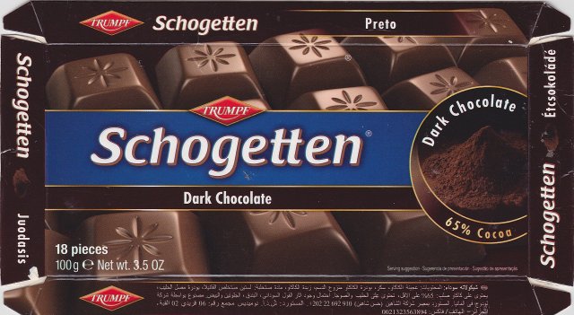 Schogetten Trumpf male 18 Dark Chocolate