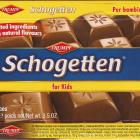 Schogetten Trumpf male 22 for Kids Selected ingredients With natural flavours