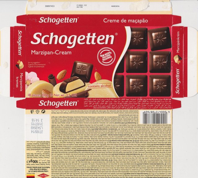 Schogetten Trumpf male 29 Marzipan-Cream new recipe even more delicious 3