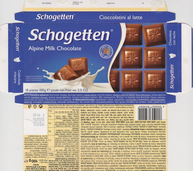 Schogetten Trumpf male 36 Alpine Milk Chocolate Finest Quality 3