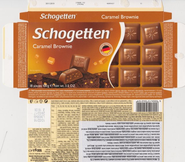 Schogetten Trumpf male 37 Caramel Brownie German Quality 1