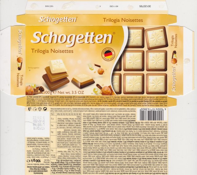 Schogetten Trumpf male 37 Trilogia noisettes German Quality 1