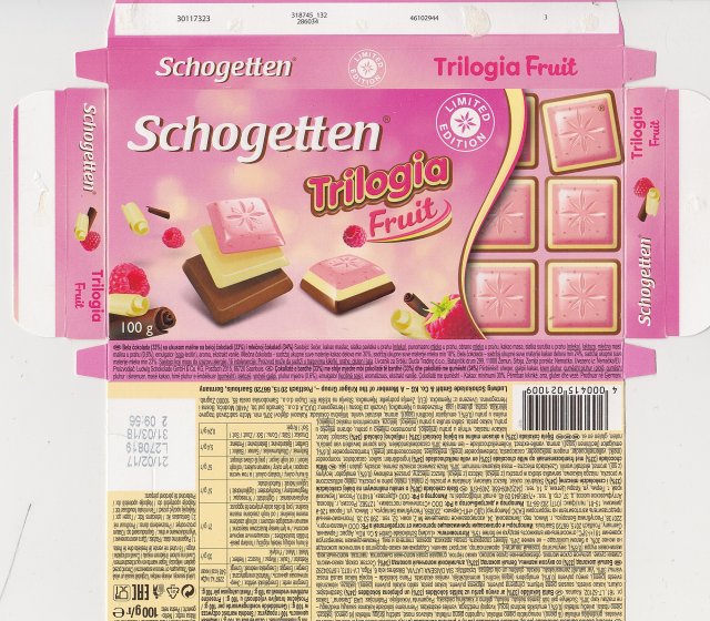Schogetten Trumpf male 40 Trilogia Fruit limited edition