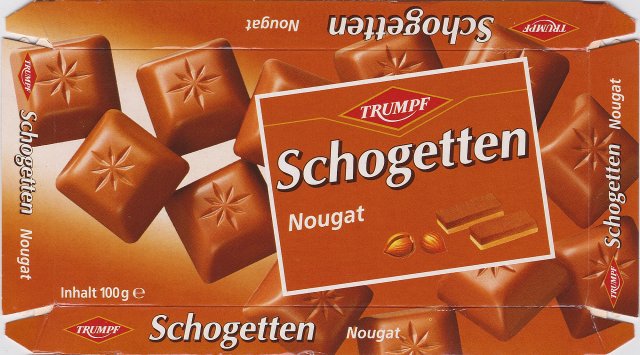 Schogetten Trumpf male 8 boxes | | Nougat | ChoCollection S | ChoCollection