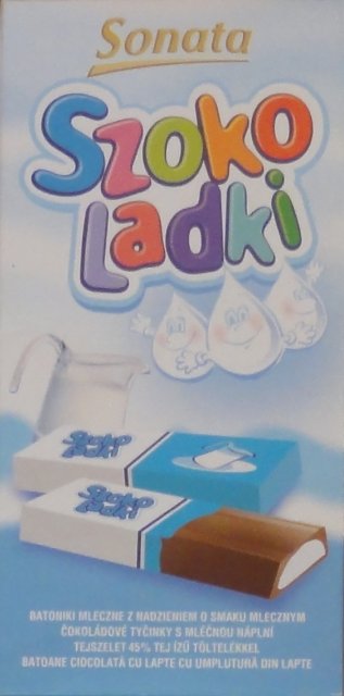 Sonata szokoladki czekoladki z nadzieniem o smaku mlecznym_cr