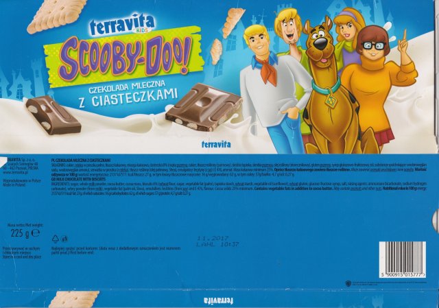 Terravita duze poziom 0 mleczna z ciasteczkami scooby-doo 2