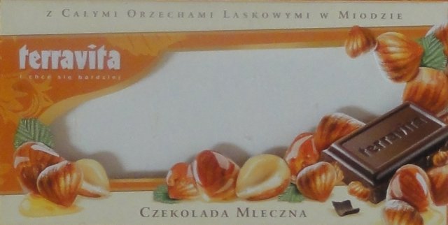 Terravita male poziom 8 czekolada mleczna z calymi orzechami laskowymi w miodzie_cr