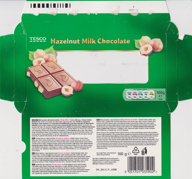 Tesco male Hazelnut Milk Chocolate_cr