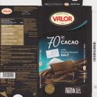 Valor 5 70 cacao with mediterranean salt cocoa blend
