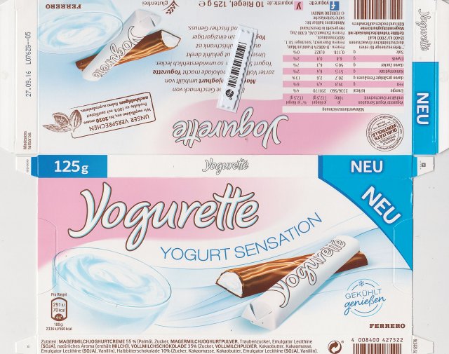 Yogurette 9_0 yogurt sensation 70kcal neu gekuhlt geniesen