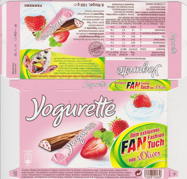 yogurette 4 72kcal Fan