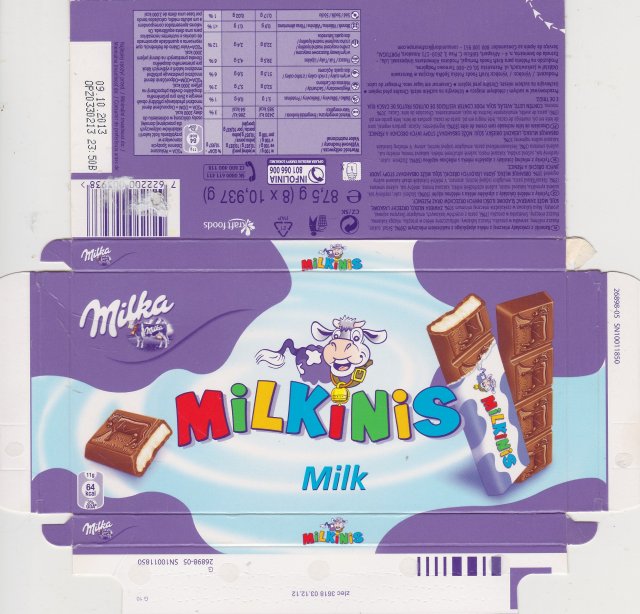 Milka male milkinis milk 64kcal