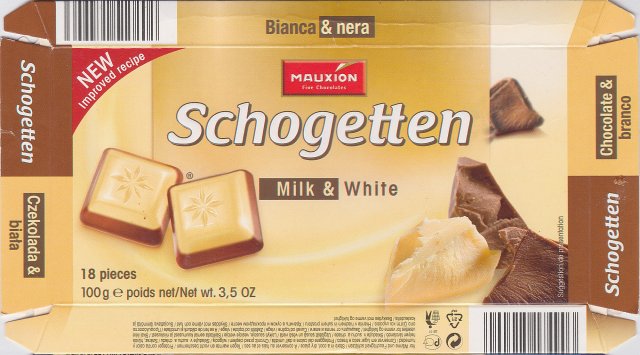 Schogetten Mauxion male 5 Milk & WhiteNew improved recipe