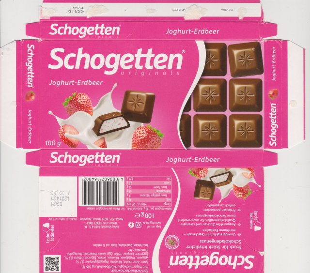 Schogetten Trumpf male 50 Joghurt-Erdbeer originals