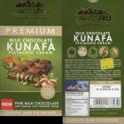 Swiss Fru fine milk chocolate with kunafa and pistachio cream